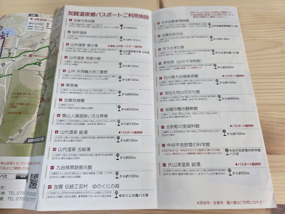 加賀温泉郷パスポートご利用施設