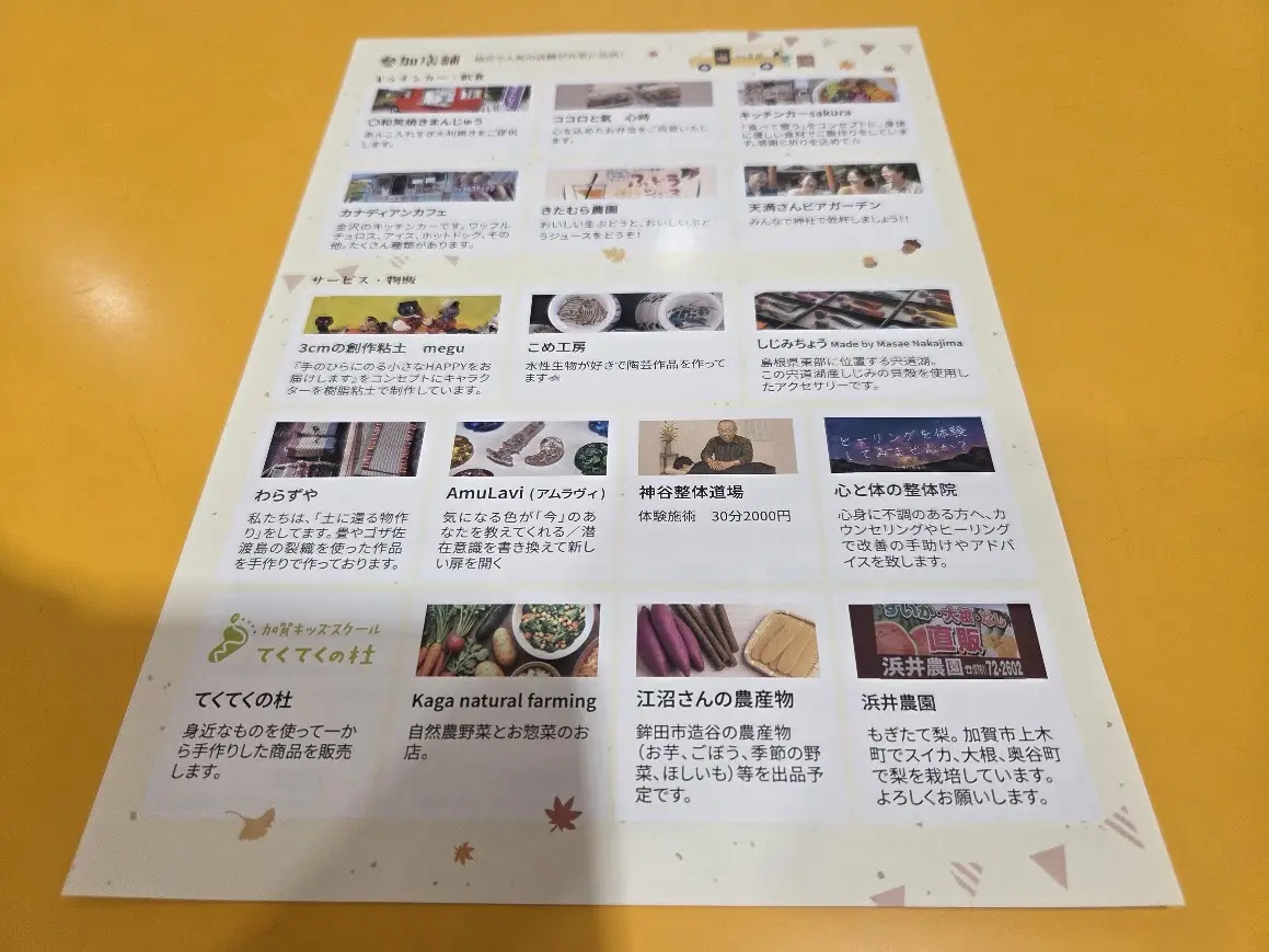 天満さんマルシェ参加店舗