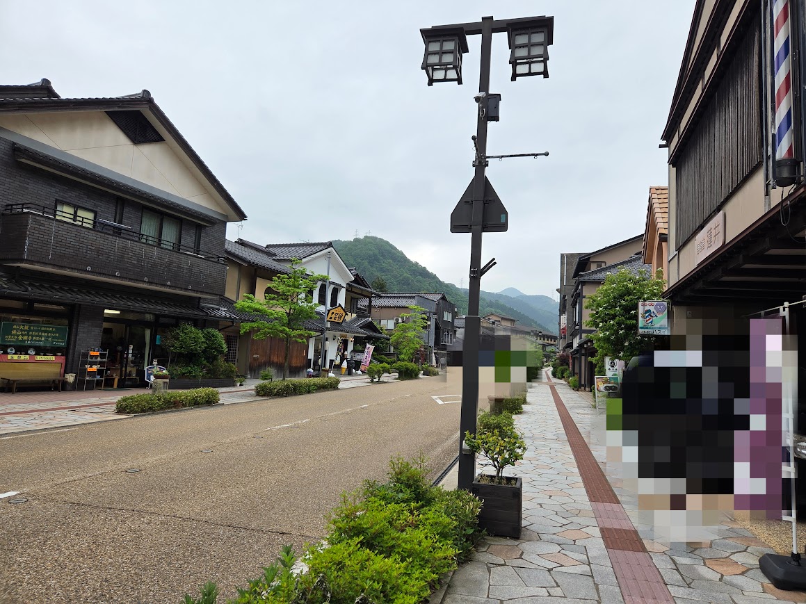 山中温泉ゆげ街道沿い
