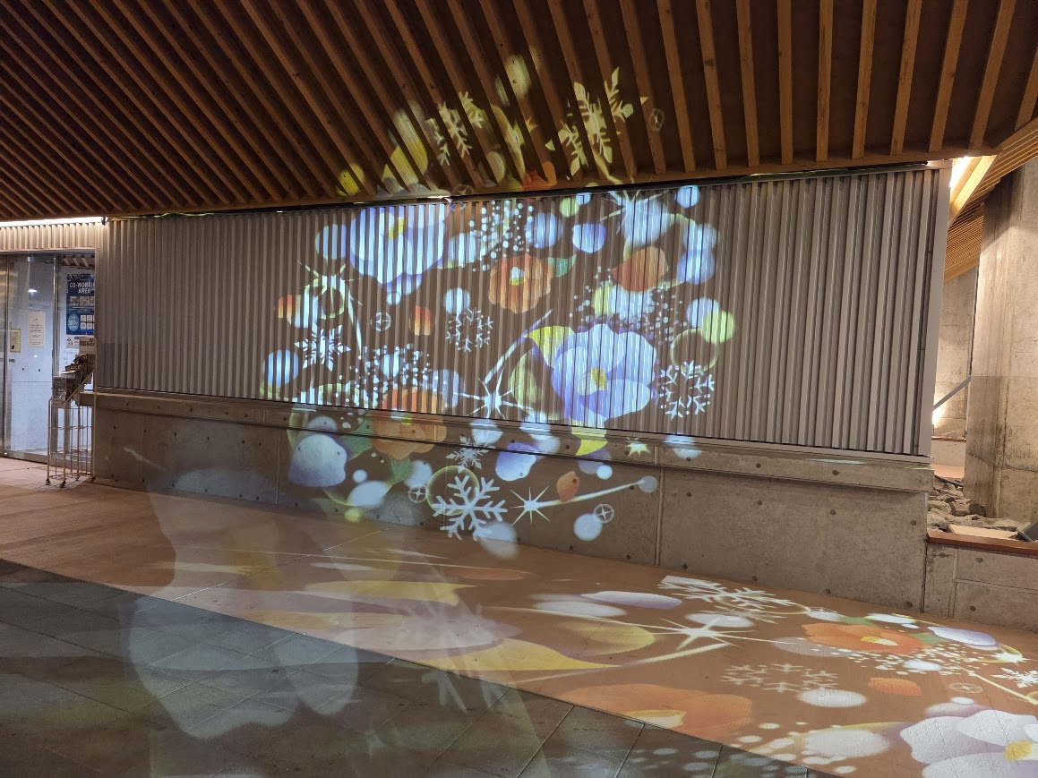 椿のプロジェクションマッピング