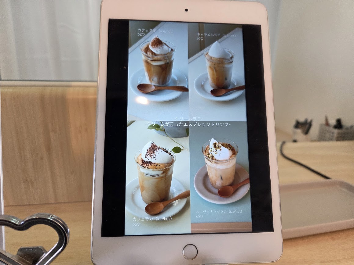 メニュー写真タブレット