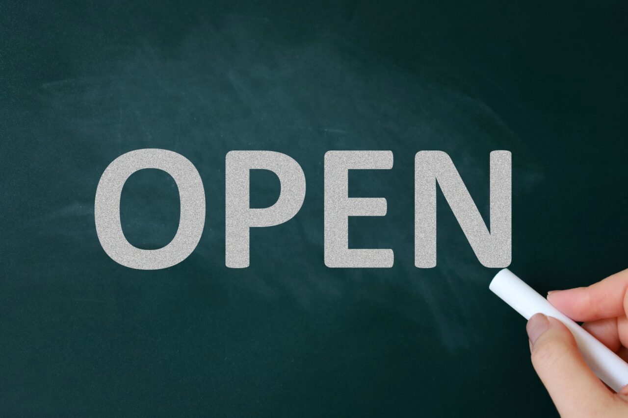 OPENの黒板